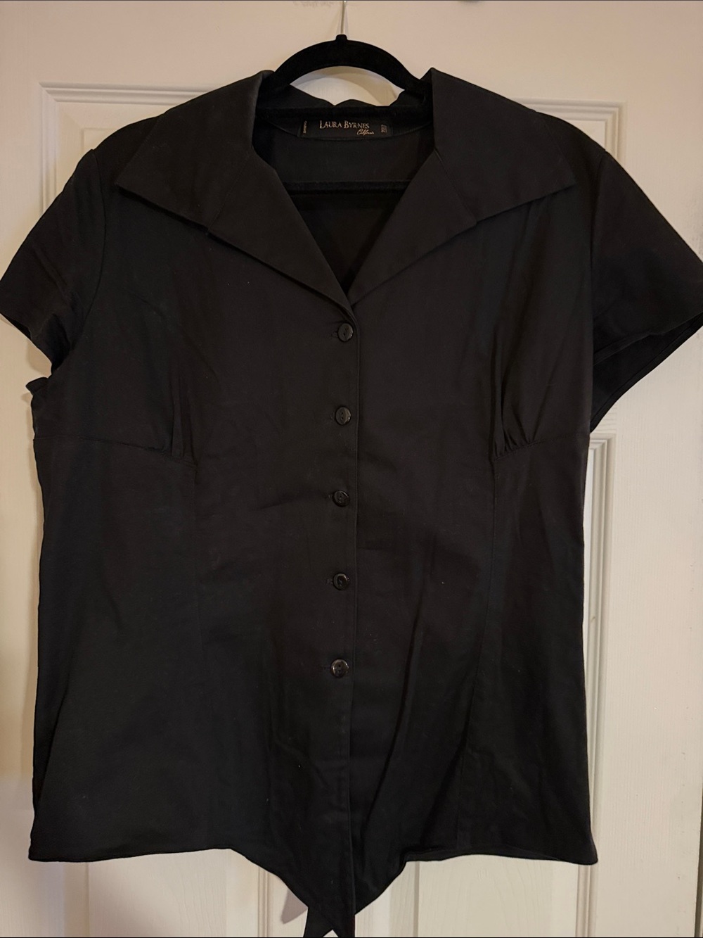 Laura Byrnes/Pinup Couture Ridley top in Black